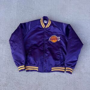 Vintage Los Angeles Lakers Chalk Line Satin Jacket